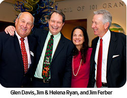 Glen Davis, Jim & Helena Ryan and Jim Ferber