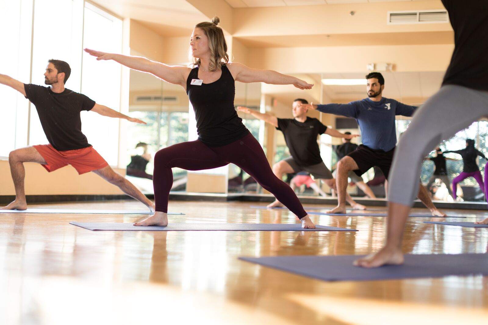 People Doing Yoga at the YMCA