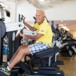 Senior Citizen on YMCA Technogym Equipment