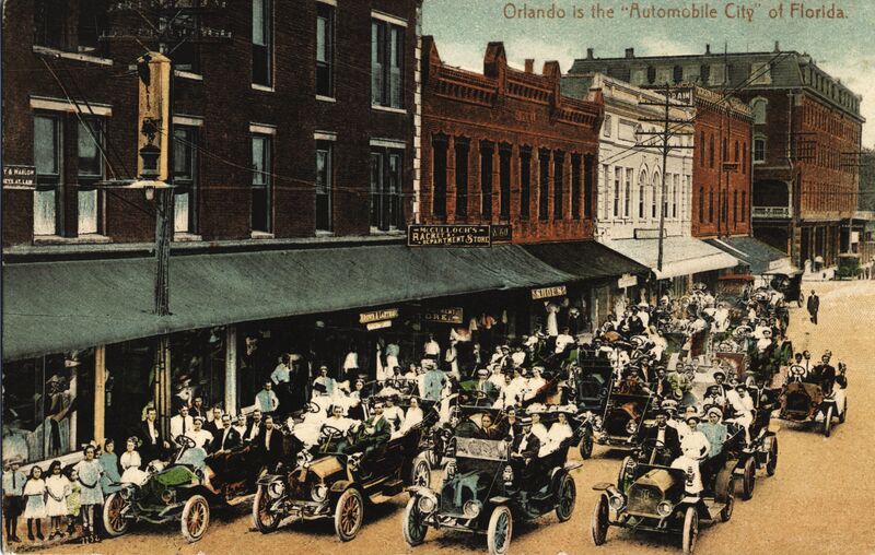 People in Roofless Cars