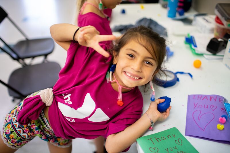 Child at YMCA Emergency Childcare