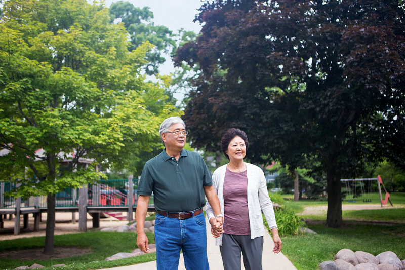 Couple Walking in the Park