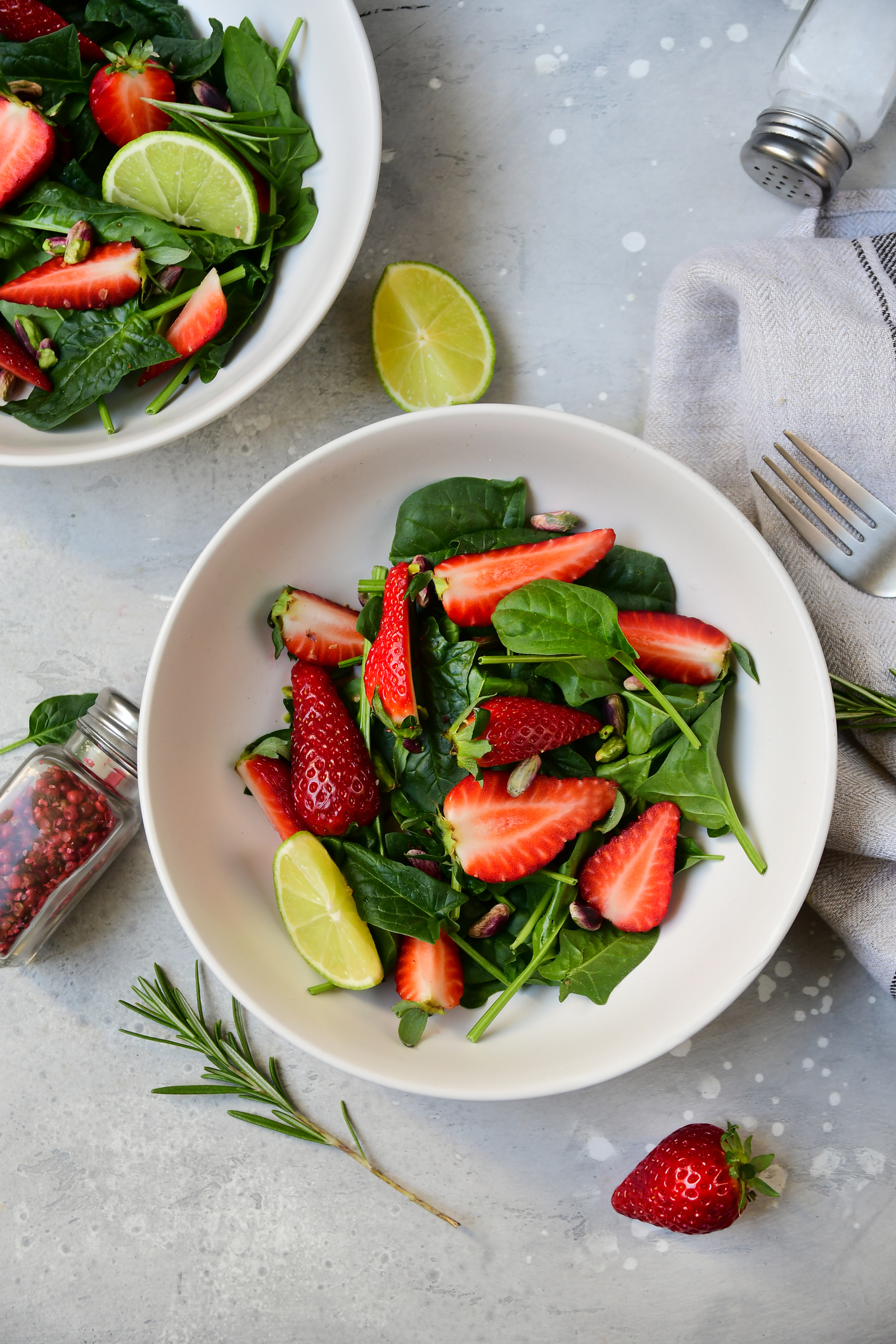 Strawberry Salad with Honey Lime Vinaigrette Recipe
