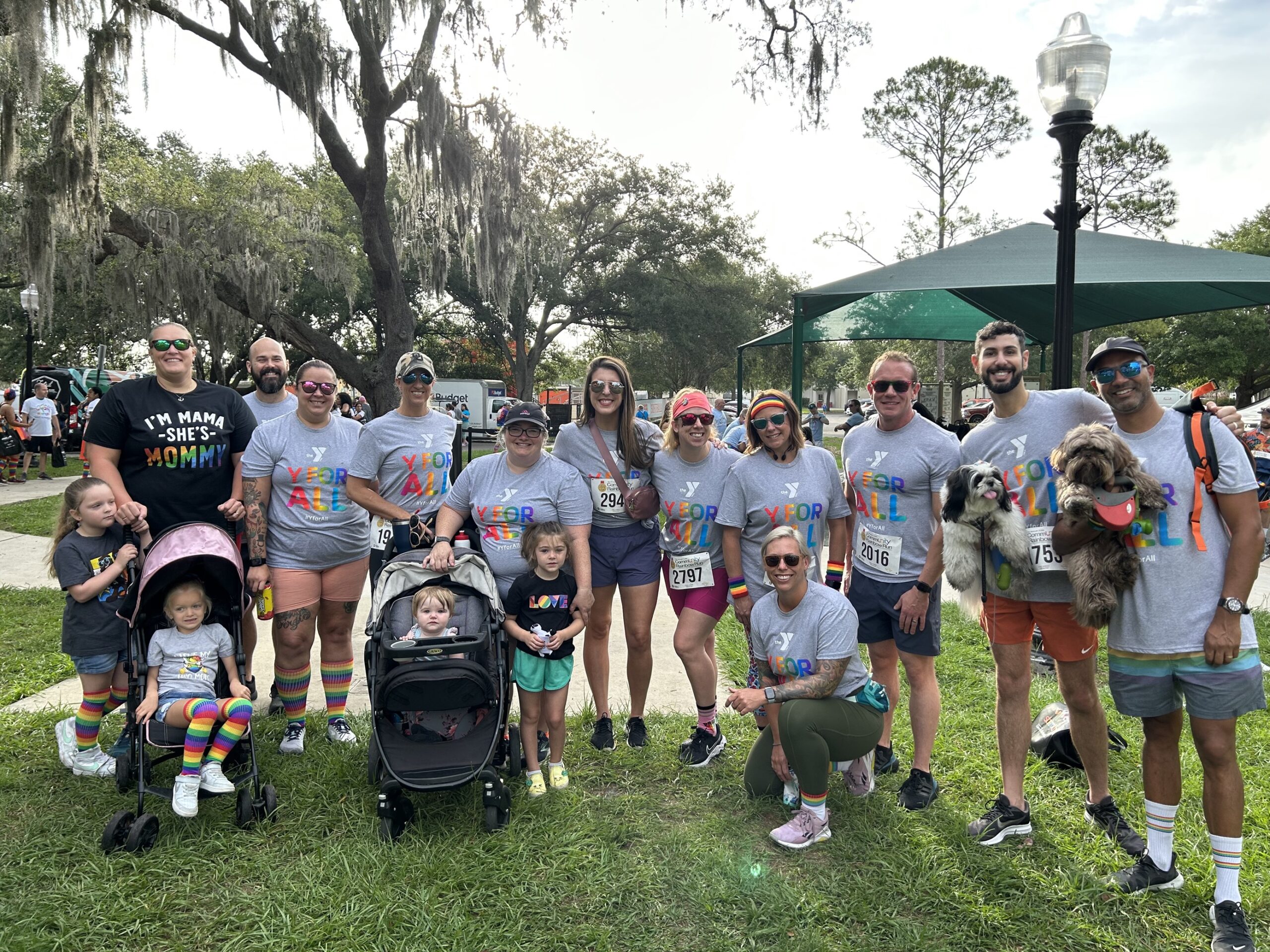 Y Team Members at the CommUNITY Rainbow Run