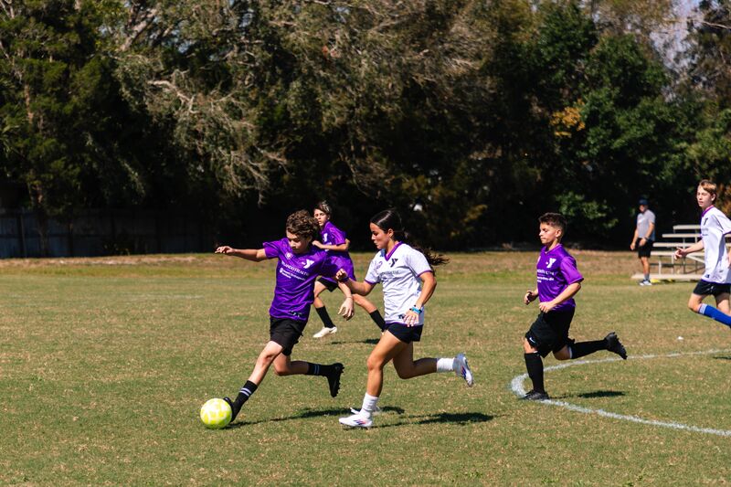 YMCA Lions Pride Jr. Soccer league during a game